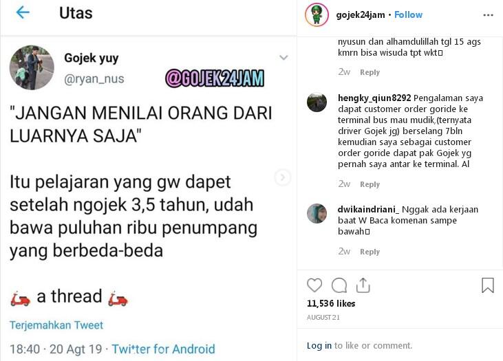 Waria bapak ojol link full comment