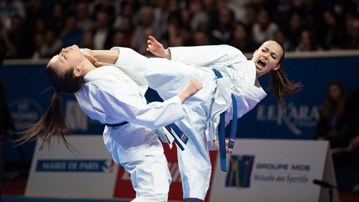 Female karate tournament