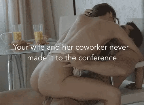 Latina wife cheating husband with coworker