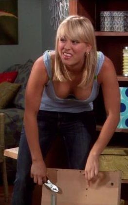 best of Nighty bang sexy cuoco cleavage kaley