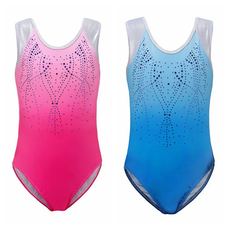 Gray high leotard gymnastic exercise softcore