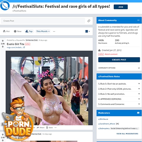 Voyeur rave slut teen music festival
