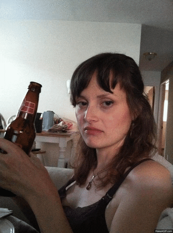 Guys drink beer with womens tits
