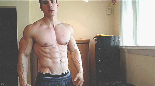 Ripped contest shredded flexing