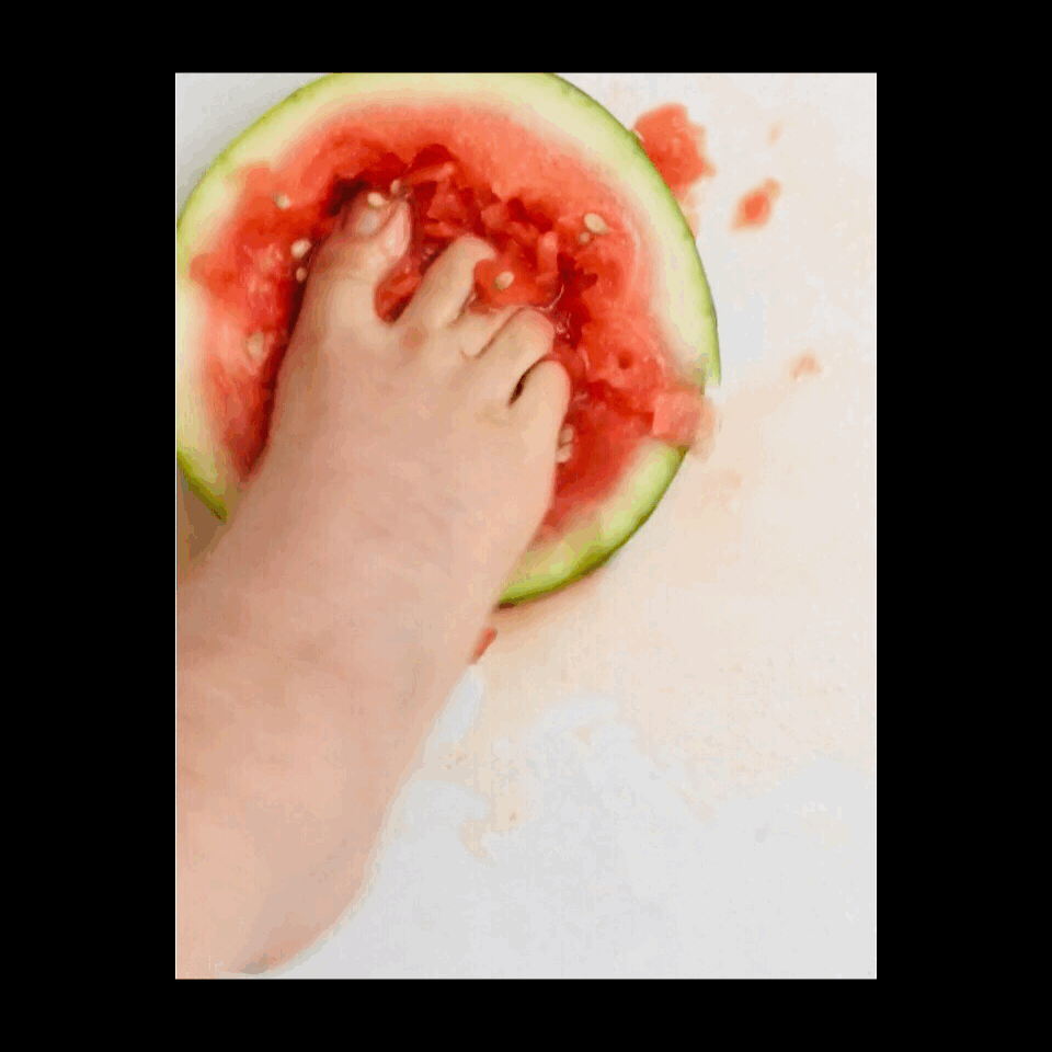 best of Crushing watermelon russian barefoot daria mistress