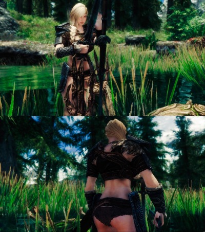 Nord couple forest skyrim