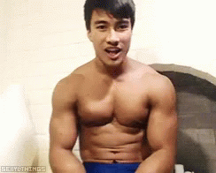 best of Biceps with muscles flexing asian woman