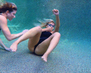 Martian reccomend bikini asian girl breath holding pool