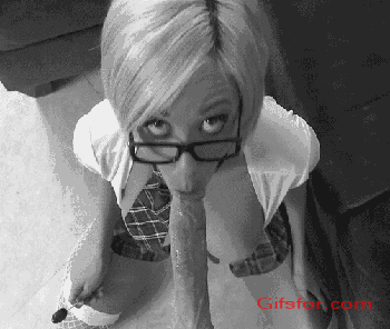 best of Asian blows white girl glasses amateur