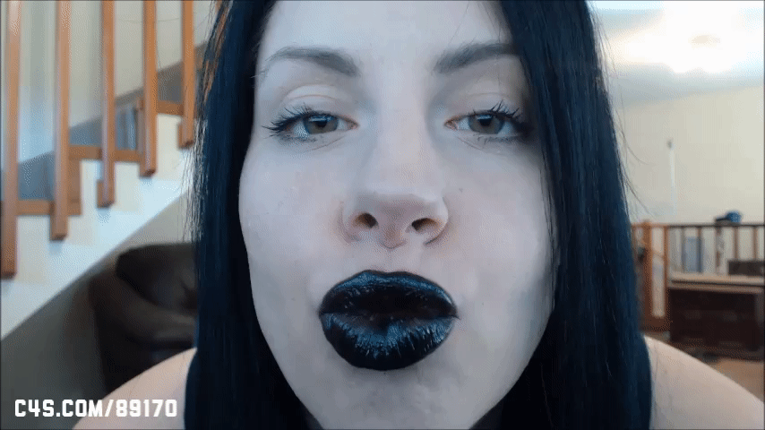 best of Sucking goth black girl blowjob lipstick