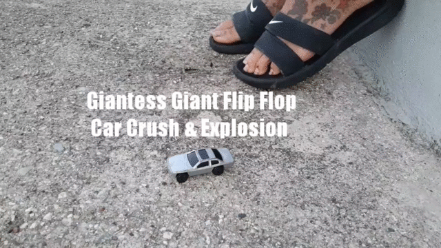 best of Giantess flip shrunken crushed flops under