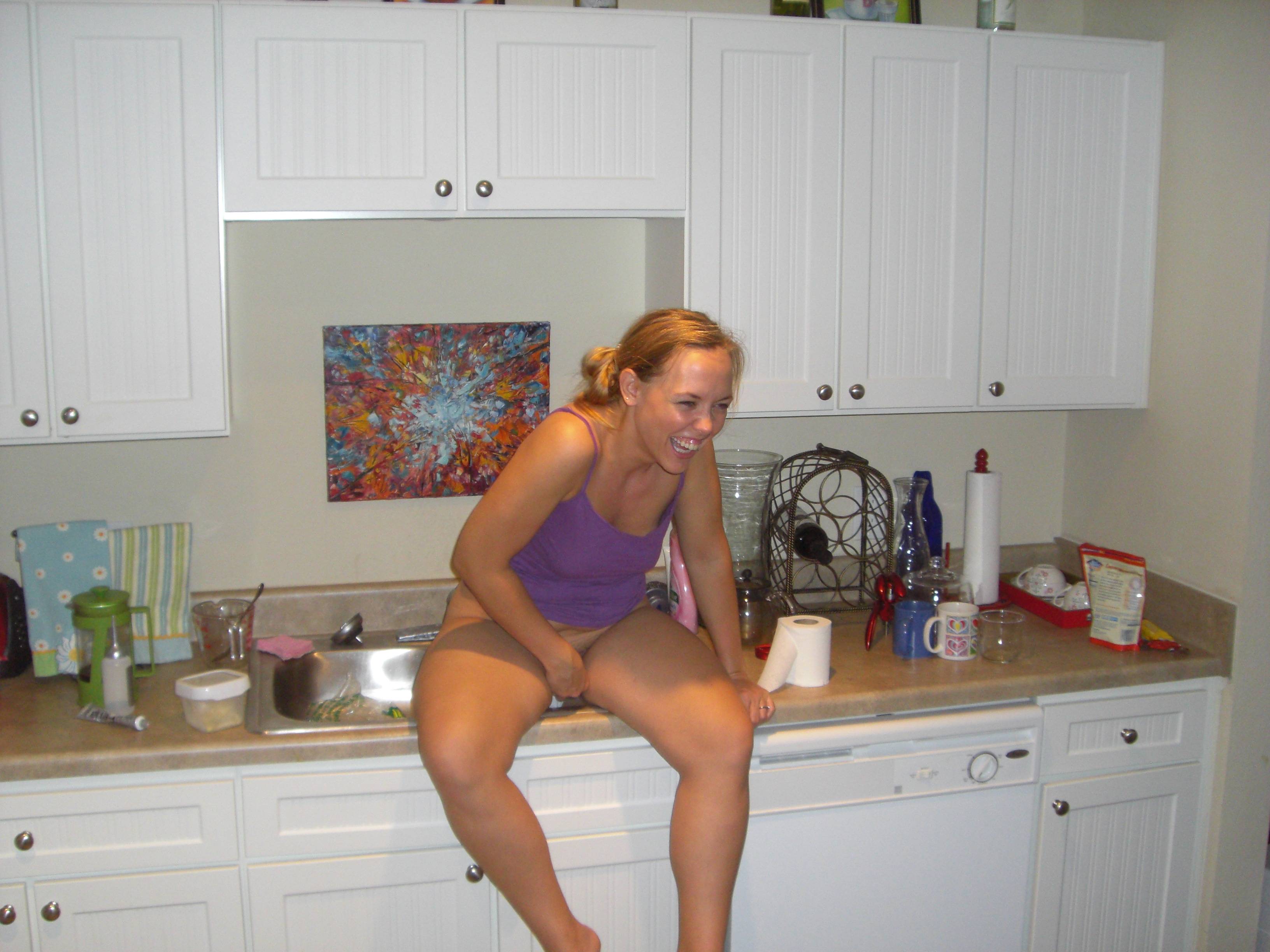 Slap H. reccomend college girl humps sink counter