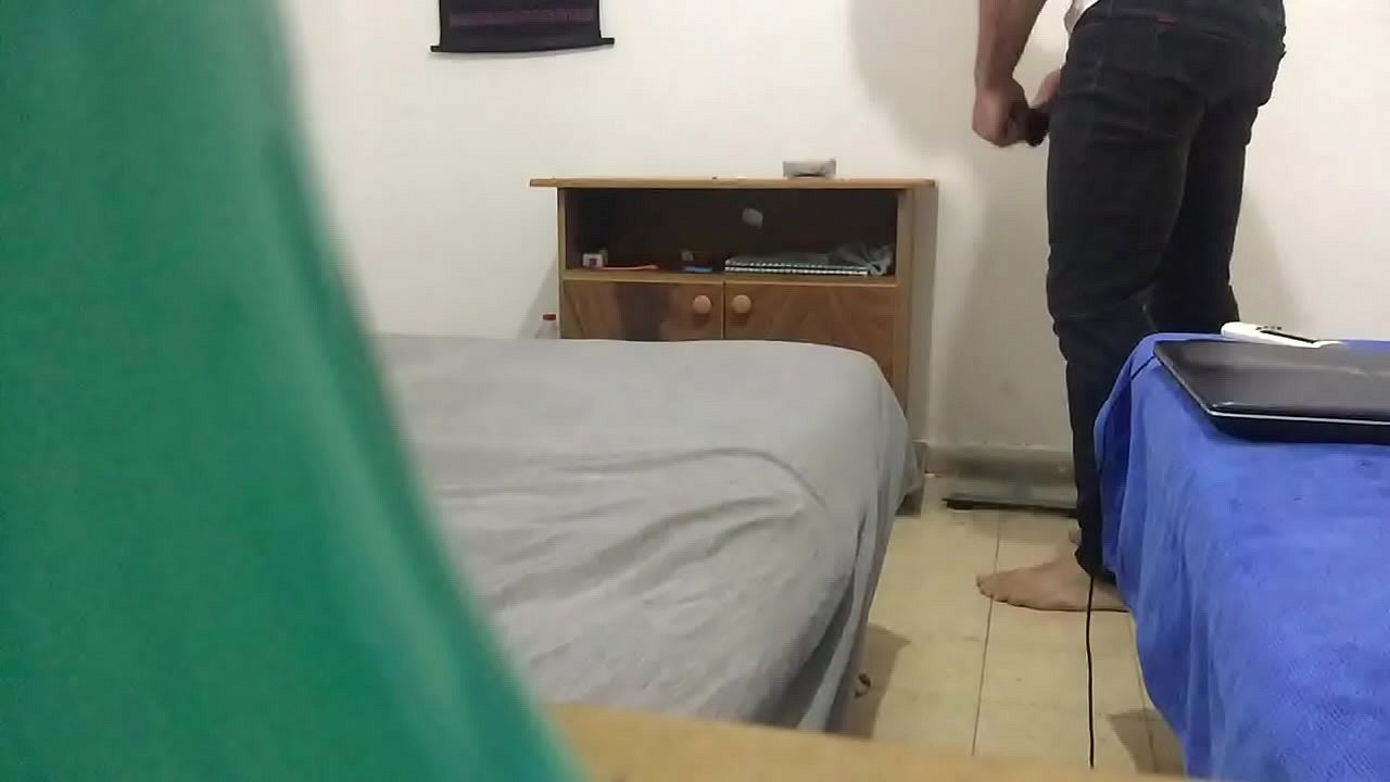 Hidden camera catches roommate watching porn