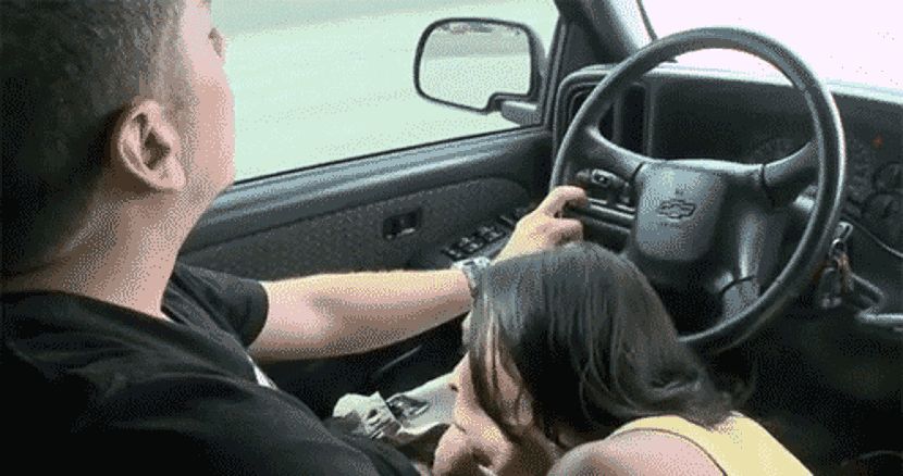 Holding while driving home