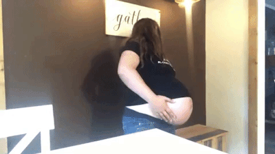 Pregnant girl overcome with