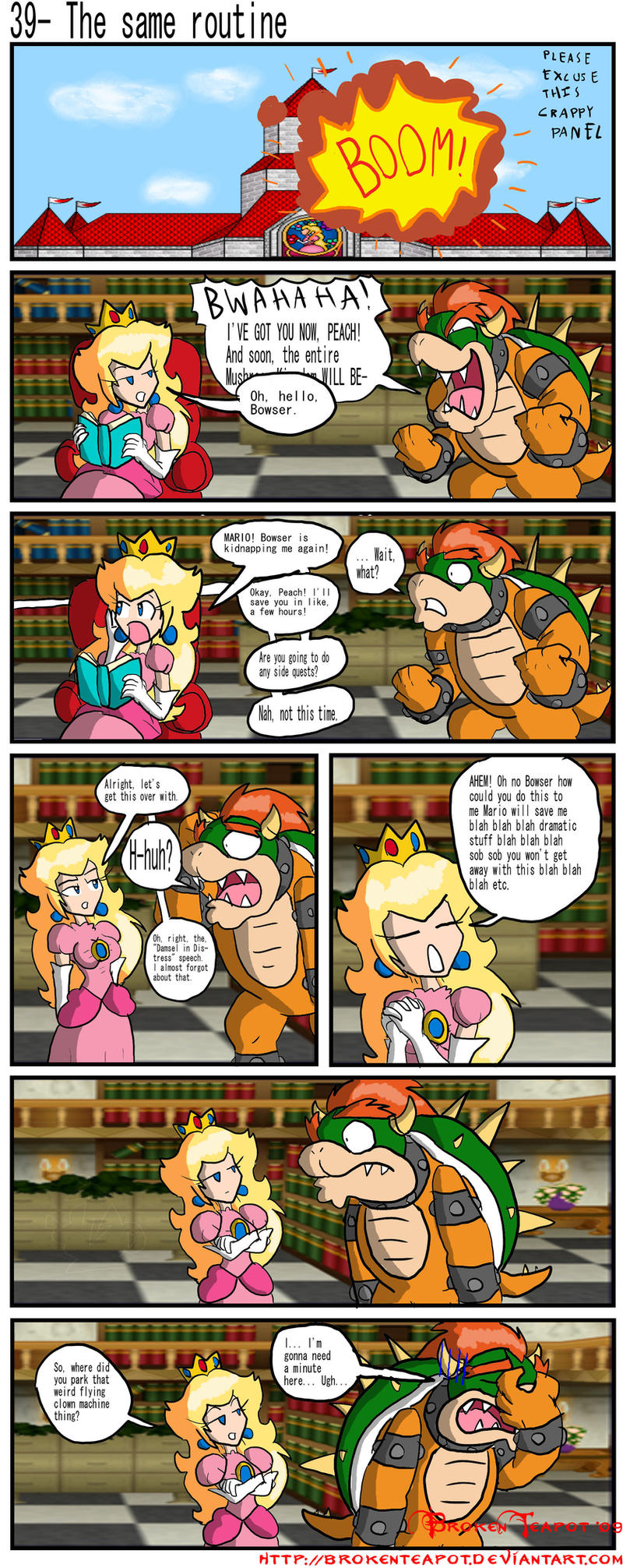 Nintendo reccomend princess peach kidnaped