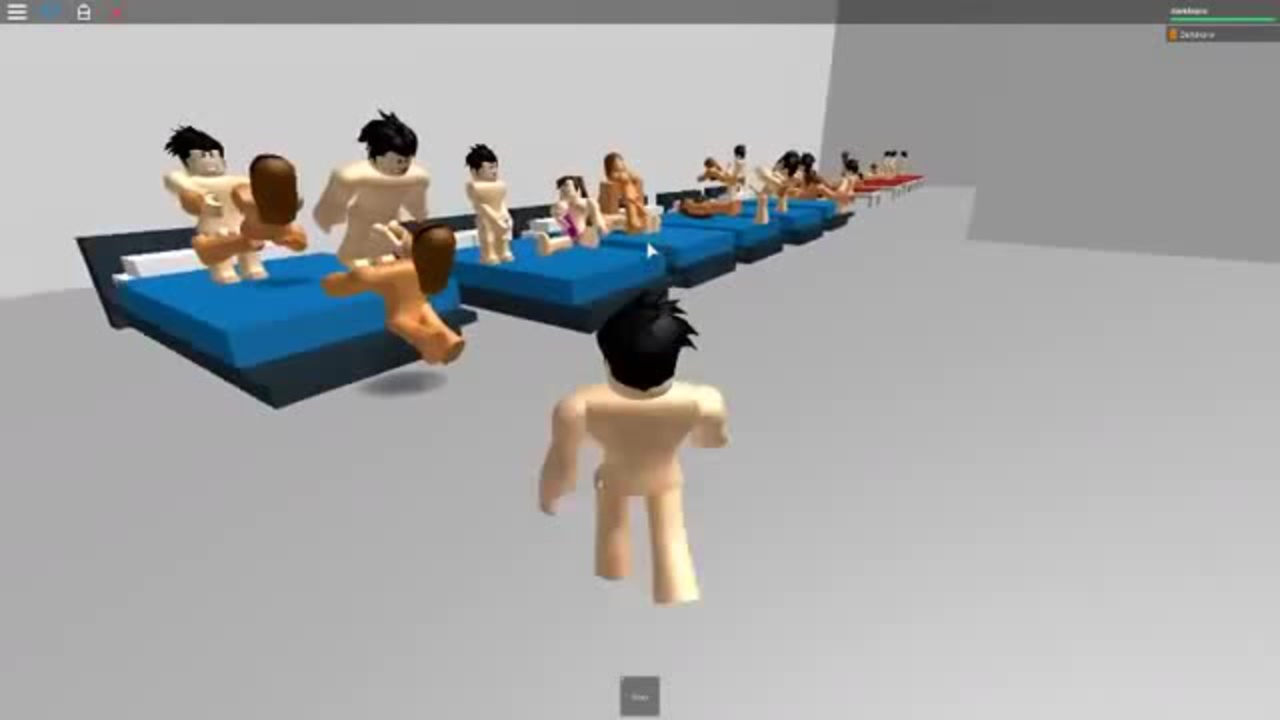 Roblox Noob Chick getting ROCKED HARD by sk8r bOI Nerd.