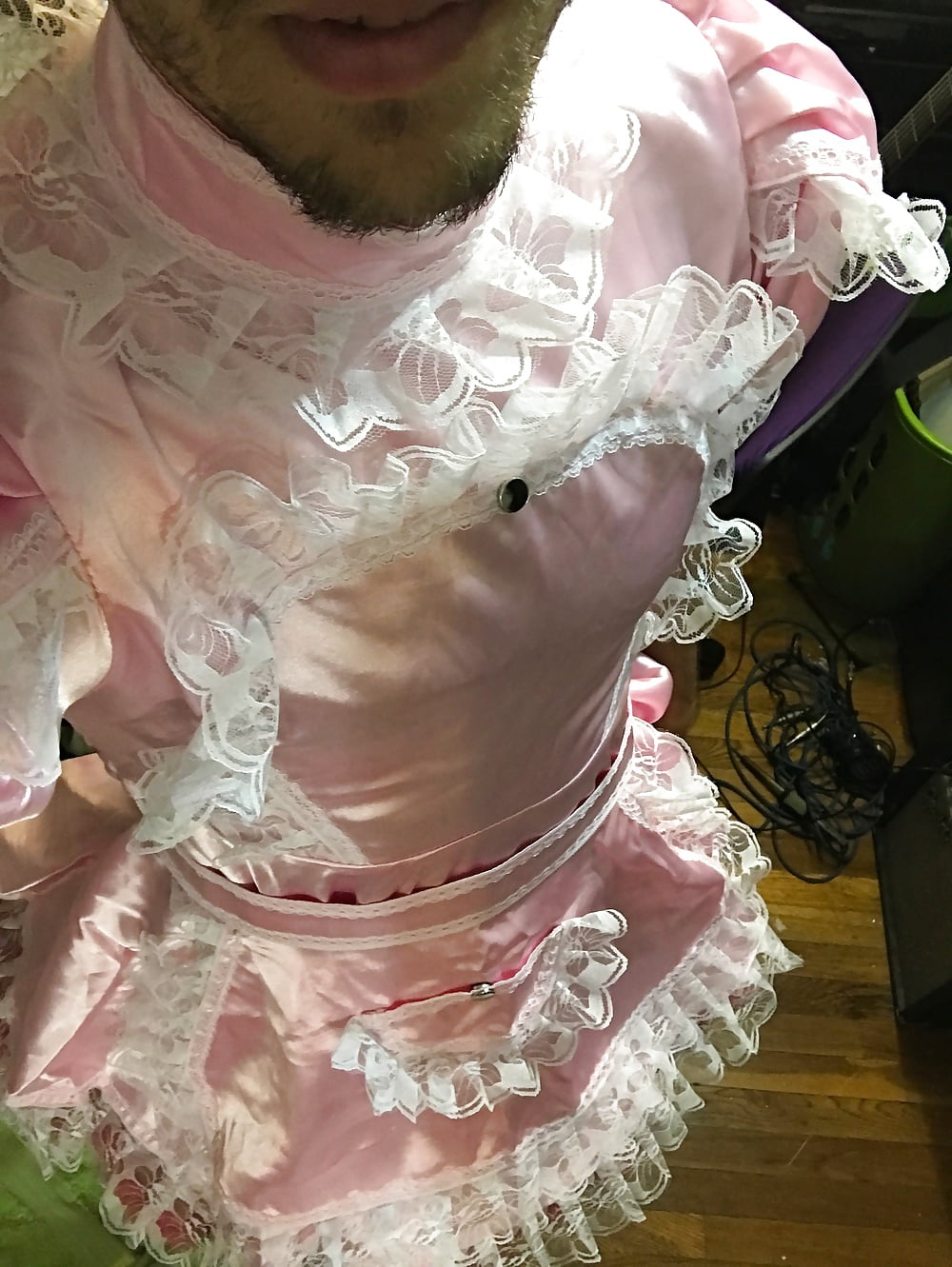 Dollface reccomend sissy maid hobble dress part