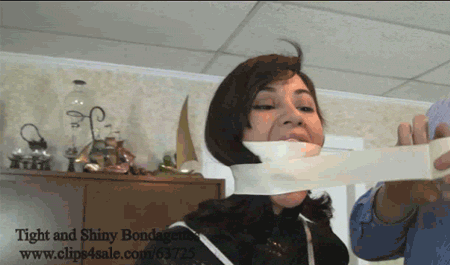 Very blonde kidnapped gagged with tape