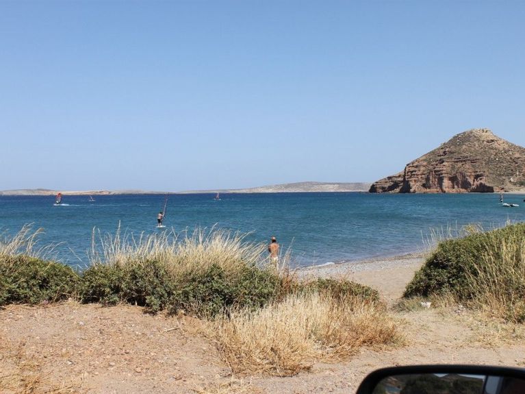 Wife pees into beach kouremenos crete